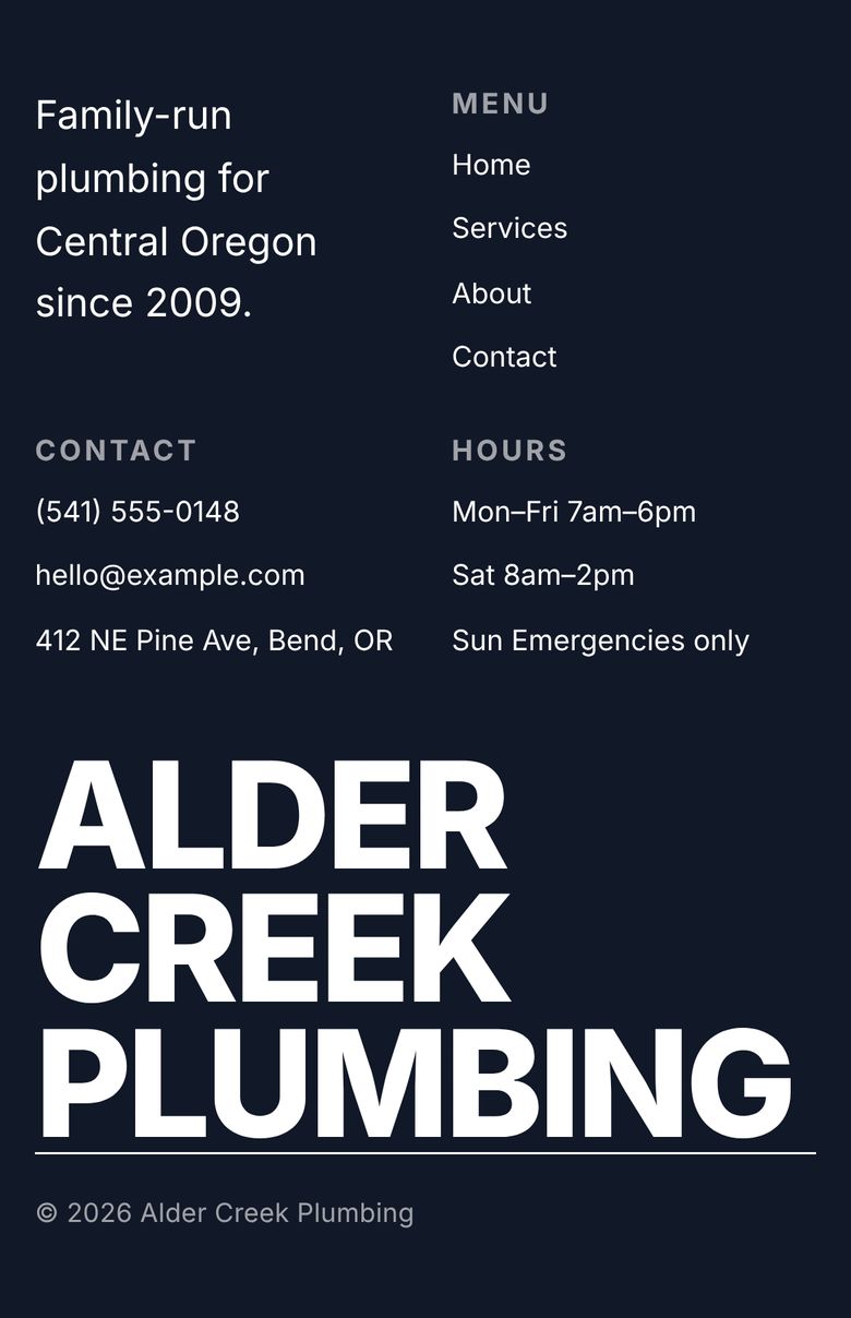 The Billboard site footer on a phone